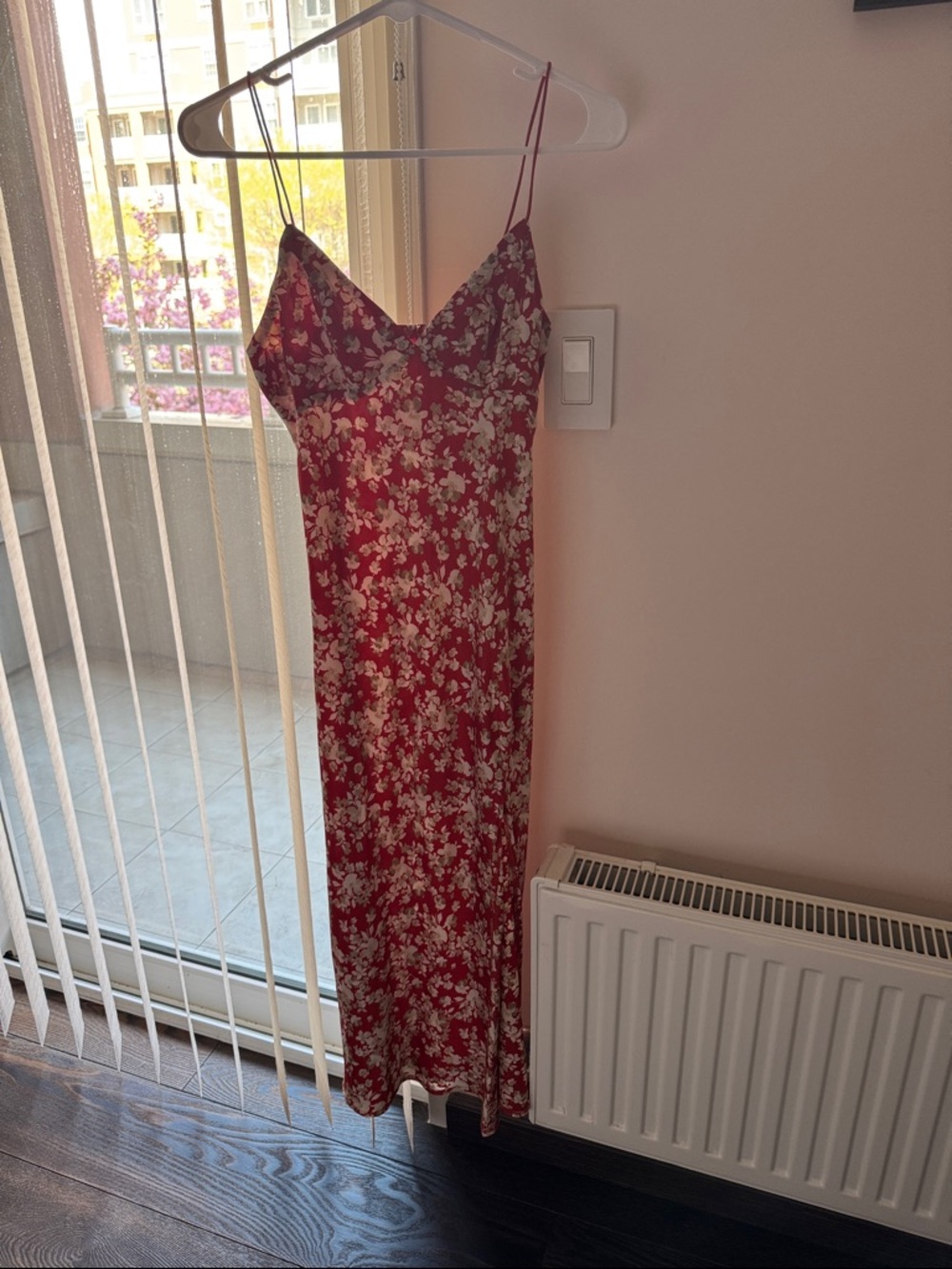 Red/orange Floral Slip Dress